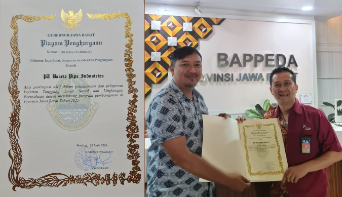 BPI Receives CSR Award from the Governor of West Java