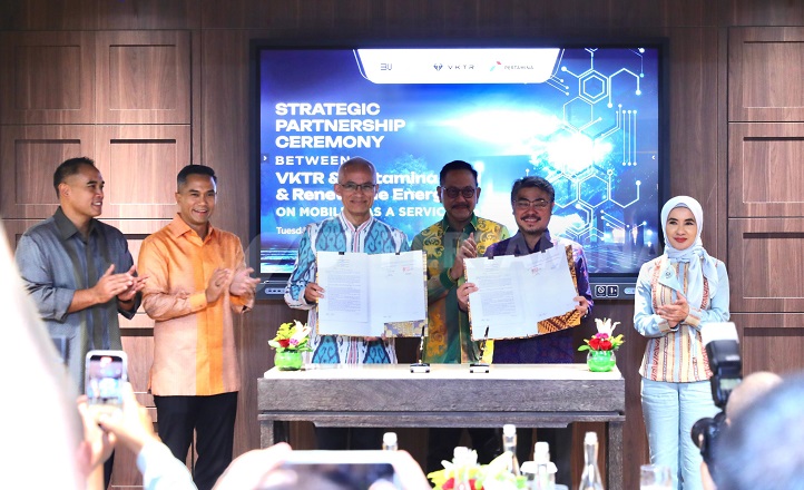 Pertamina NRE dan VKTR Sepakat Kembangkan e-Mobility as a Service (e-MaaS) di Indonesia