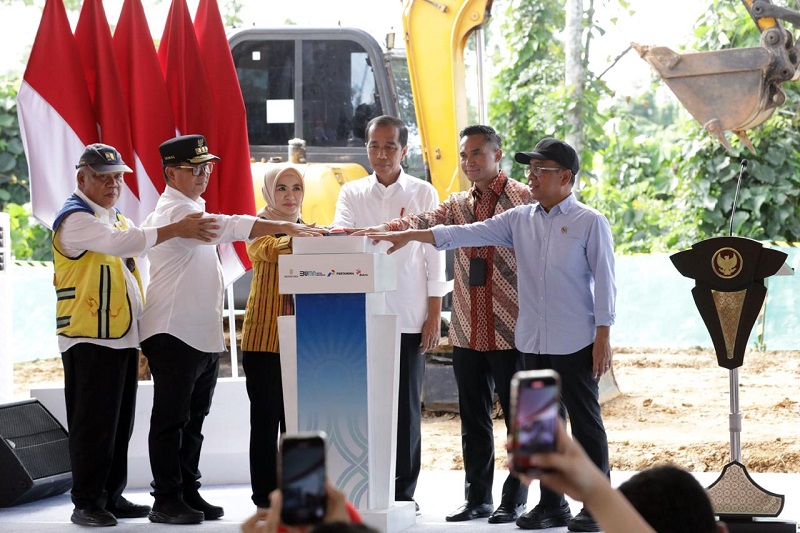 Kolaborasi Pertamina - Bakrie Group, Presiden Jokowi Lakukan Groundbreaking Nusantara Sustainability Hub